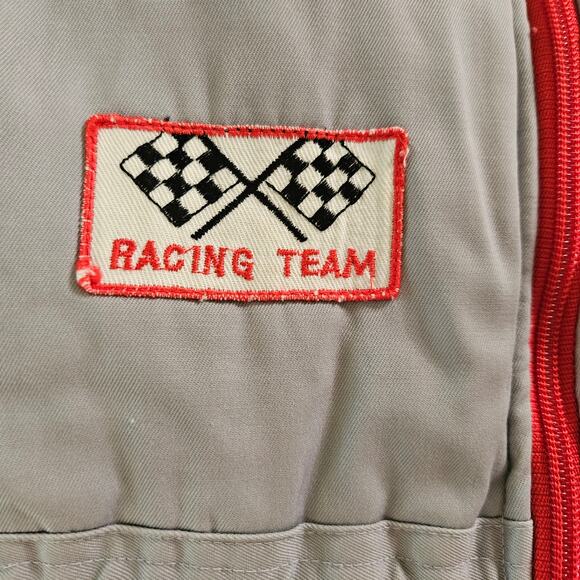 Vintage Tootsie Roll Car Racing Patches Puffer Jump Suit Size 5 - Picture 8 of 14